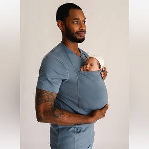 Men's Blue Babywearing Shirt